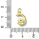 Подвески из латуни с микро-паве на тему луны KK-H475-57G-02-3