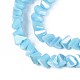 Гальванические непрозрачные стеклянные бусины GLAA-N022-4mm-18-4