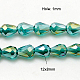Стеклянные бусины с гальваническим покрытием  EGLA-D015-12x8mm-26-2