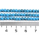 Синтетических нитей бирюзовые бусы G-U004-02J-5
