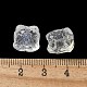 Выпечка расписные прозрачные стеклянные бусины GLAA-C035-01Q-3