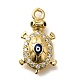 Латунные микро проложить кубического циркония подвески KK-U055-07G-01-1