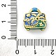 Стойка покрытие латунь микропаве кубические циркониевые бусины с эмалью KK-Z081-12-3