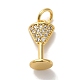 Кубические подвески из латуни с микропаве KK-U027-07G-03-1