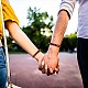Эластичные браслеты из натурального дерева унисекс с бусинами BJEW-SZ0001-004-7