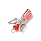 3шт стеклянные подвески PALLOY-JF03664-02-5