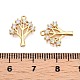 Латунные микропаве прозрачные кубические циркониевые подвески KK-T073-20G-3