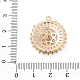 Кубический цирконий из латуни со стеклянными подвесками KK-Q026-15G-3