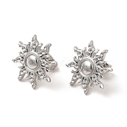 Серьги-гвоздики в форме солнца из нержавеющей стали 304 EJEW-I281-21P