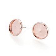 Серьги-гвоздики из нержавеющей стали 304 STAS-K131-D-01RG