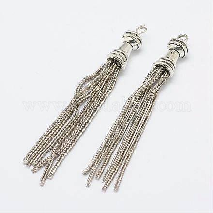 Латунные подвески с кисточками KK-K159-05-1