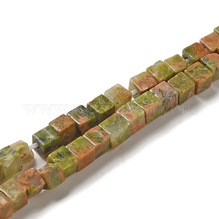 Природные Unakite бисер нитей G-B064-A10-1