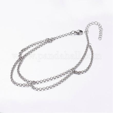 Браслеты из нержавеющей стали 304 AJEW-AN00208-1