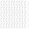 50Pcs Acrylic Flat Round Action Figure Display Bases, Clear, 40x2mm