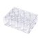 Plastic Bead Storage Containers, Rectangle, Clear, 16x12.2x5.5cm, Capacity: 20ml(0.67 fl. oz), about 12pcs/Set