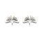 Non-Tarnish 201 Stainless Steel Pendants, Ginkgo Leaf, Stainless Steel Color, 18x25x1.5mm, Hole: 1.4mm