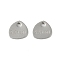 Non-Tarnish 201 Stainless Steel Charms, Triangle with Word S.steel, Stainless Steel Color, 7x7x1mm, Hole: 1mm