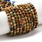 Natural Yellow Chrysocolla Beads Strands, Round, 4~4.5mm, Hole: 0.8mm, about 90~95pcs/strand, 15.16~15.75''(38.5~40cm)