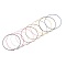 Steel Wire Bracelet Making, with Alloy Clasp, Mixed Color, 72mm