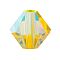 Preciosa® Crystal Beads, Czech Crystal, Bicone(451 69 302 Rondelle), 80310 20000 Citrine AB 2x, 6mm, Hole: 1mm
