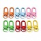 Zinc Alloy Baking Paint Swivel Snap Hooks Clasps, Mixed Color, 33.5x13.5x5.5mm, Hole: 9mm