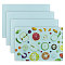 GLOBLELAND 4Pcs Sublimation Glass Cutting Boards Rectangle Tempered Glass Cutting Blanks for Heat Press Printing Kitchen Vegetable