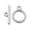 Non-Tarnish 304 Stainless Steel Toggle Clasps, Round Ring, Stainless Steel Color, Ring: 18x14x2mm, Hole: 2.8mm, 10.5mm inner diameter, Bar: 19.5x5.5x2mm, hole: 2.8mm