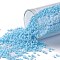 TOHO Round Seed Beads, Japanese Seed Beads, (43) Opaque Blue Turquoise, 15/0, 1.5mm, Hole: 0.7mm, about 15000pcs/50g