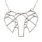 Non-Tarnish 201 Stainless Steel Origami Pendant Necklaces, with Cable Chains, Elephant, Stainless Steel Color, 17.5 inch(44.5cm), 2mm, Elephant: 29.5x36x1mm