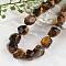 Natural Tiger Eye Nuggets Beaded Necklaces for Women Men, 20.08~21.26 inch(51~54cm)
