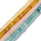 Natural White Jade Beads Strands, Disc, Dyed, Heishi Beads, Mixed Color, 2x3mm, Hole: 0.8mm, about 178pcs/strand, 15.04''(38.2cm)