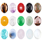 Gemstone Cabochons, Oval, 24~26x17~19x5~7mm, 15 materials, 1pc/material, 15pcs/box