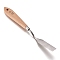 Stainless Steel Paints Palette Scraper Spatula Knives, with Beech Handle, For Artist Oil Gouache Painting Knife Blade Tools, BurlyWood, 215x23x19mm, Knife: 76x16mm