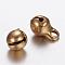 Ion Plating(IP) 304 Stainless Steel Bell Charms, Golden, 9x6mm, Hole: 1.5mm