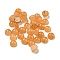 Natural White Jade Dyed Cabochons, Half Round, Sandy Brown, 4x2~2.5mm