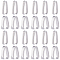 160Pcs 2 Styles 304 Stainless Steel Quick Link Connectors, Linking Rings, Stainless Steel Color, 9~10x5.5~6x1.5~2.5mm, 80pcs/style