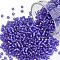TOHO Round Seed Beads, Japanese Seed Beads, (35F) Silver Lined Frost Sapphire, 11/0, 2.2mm, Hole: 0.8mm, about 5555pcs/50g
