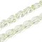 Baking Paint Transparent Glass Beads Strands, Tulip, Honeydew, 12x10x6.5~7mm, Hole: 1mm, about 55pcs/strand, 25.59 inch(65cm)