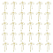 30Pcs Alloy Pendants, Bowknot, Golden, 32.5x20x3mm, Hole: 1.4mm