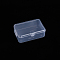 Polypropylene(PP) Bead Storage Container, Mini Storage Containers Boxes, with Hinged Lid, Rectangle, Clear, 9.1x6x3.3cm, Inner Size: 8.7x5.8cm