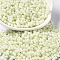 Opaque Colours Luster Glass Seed Beads, Peanut, Light Yellow, 6x3.5x3mm, Hole: 1mm, about 161pcs/10g