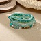 Bohemian Glass Beaded Stretch Bracelet Sets, Summer Beach Stackable Charm Bracelets for Women