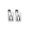 Tibetan Style Alloy Pendants, Cadmium Free & Lead Free, Letter.M, M: 16x8x2mm, Hole: 2mm, about 854pcs/1000g