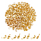 160Pcs 4 Style Alloy Bead Tips, Calotte Ends, Clamshell Knot Cover, Heart & Flower & Shell & Star Shape, Golden, 10~11x4.5~5mm, Inner Diameter: 4~4.5x4~4.5mm, 40Pcs/style
