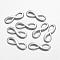 Tibetan Style Alloy Links connectors, Infinity, Cadmium Free & Lead Free, Platinum, 8x22.5x1mm, Hole: 4x7mm, about 1360pcs/1000g