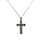 Luminous Glow in the Dark Stainless Steel Cross Pendant Necklace, 23.62 inch(60cm)
