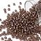 TOHO Round Seed Beads, Japanese Seed Beads, (1850) Mauve Lined Topaz Rainbow, 8/0, 3mm, Hole: 1mm, about 220pcs/10g
