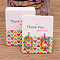 100Pcs Paper Earring Display Cards, Jewelry Display Cards for Earring Storage, Rectangle, Triangle Pattern, 5x4cm