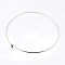 Brass Necklace Making, Rigid Necklaces, Platinum, 140mm