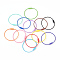 Steel Wire Bracelet Making, with Brass Clasps, Mixed Color, 6-1/8 inch(15.5cm)~6-1/4 inch(16cm)